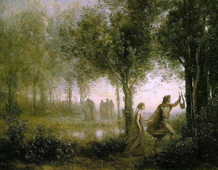 Jean-Baptiste Camille Corot Orphee ramenant Eurydice des enfers china oil painting image